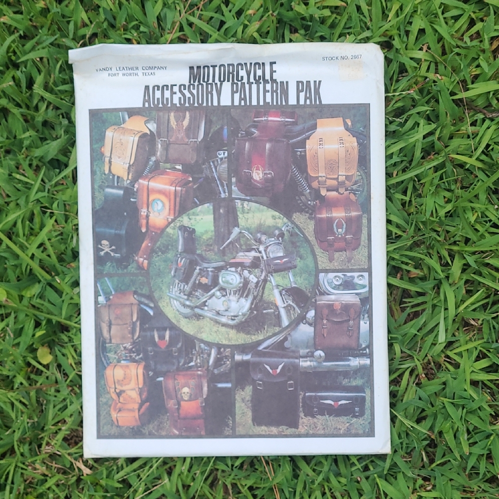 Motorcycle Accessory Pattern Sealed Pack. Never Opened. Tandy LEATHER pattern.